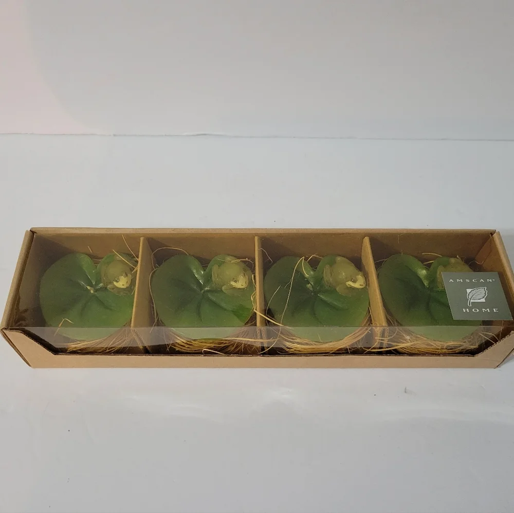In the Garden Frog Floating Candles NIB